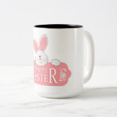 Happy Easter Tweekleurige Koffiemok (Voorkant rechts)