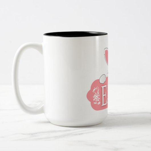 Happy Easter Tweekleurige Koffiemok (Links)