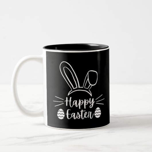 Happy Easter Tweekleurige Koffiemok (Links)