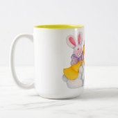 Happy Easter Tweekleurige Koffiemok (Links)