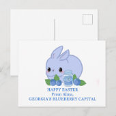Happy Easter uit de Blueberry Capital van Alma Geo Briefkaart (Voorkant / Achterkant)