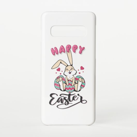 Happy Easter uit de mooie paashaas Samsung Galaxy Hoesje (Achterkant)