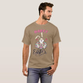 Happy Easter uit de mooie paashaas T-shirt (Voorkant volledig)