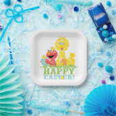 Happy Easter uit Elmo en Big Bird Papieren Bordje (Feest)