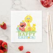 Happy Easter uit Elmo en Big Bird Servet (Insitu)