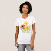 Happy Easter uit Elmo en Big Bird T-shirt (Voorkant volledig)