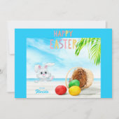 Happy Easter uit Florida tropische oceaankust Feestdagenkaart (Voorkant)