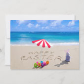 Happy Easter uit Florida Tropische strand kust Feestdagenkaart (Voorkant)