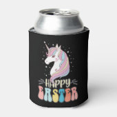 Happy Easter Unicorn Bunny Rabbit Eggs Blikjeskoeler (Blikje Voorkant)