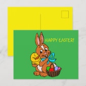 HAPPY EASTER unieke CUTIE Briefkaart (Voorkant / Achterkant)