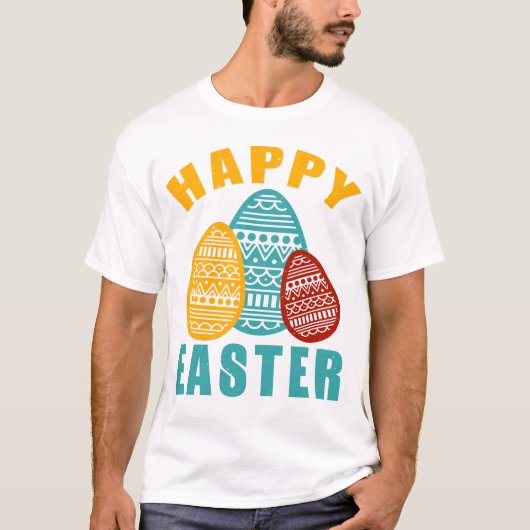 Happy Easter Unisex Heavy Cotton T-shirt, Lentefee T-shirt (Voorkant)