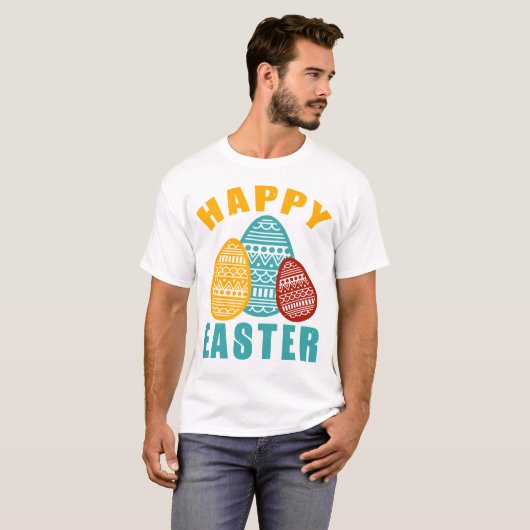Happy Easter Unisex Heavy Cotton T-shirt, Lentefee T-shirt (Voorkant volledig)