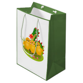 Happy Easter van drie kuikens en Dragon of Mons Medium Cadeauzakje