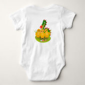 Happy Easter van drie kuikens en Dragon of Mons Romper (Achterkant)