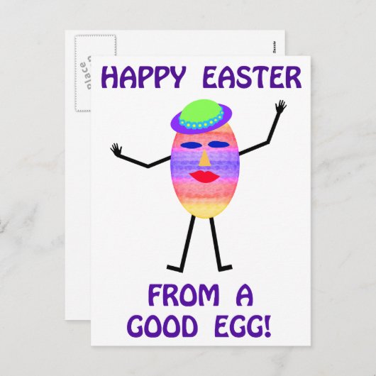 Happy Easter van een goede eicel Shirten & geschen Feestdagenkaart (Voorkant / Achterkant)