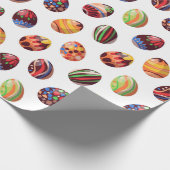 Happy Easter veelkleurige eieren Cadeaupapier (Hoek)