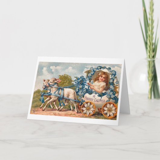 Happy Easter! Victoriaans Kaart (Voorkant)