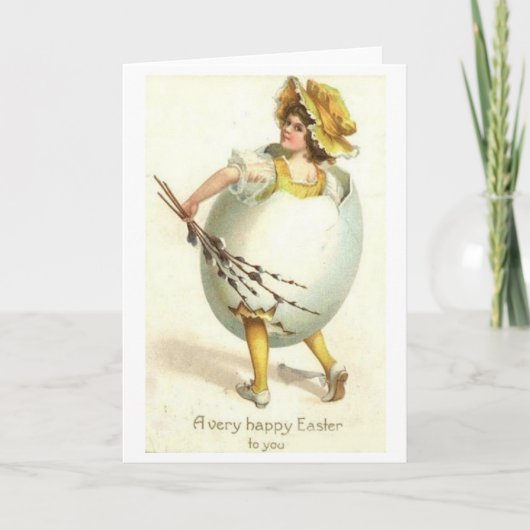  Happy Easter! Victoriaans Kaart (Voorkant)
