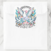 Happy Easter Vierkante Sticker (Tas)