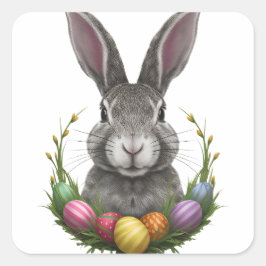 Happy Easter Vierkante Sticker