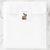 Happy Easter Vierkante Sticker (Tas)