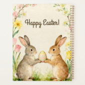 Happy Easter Vintage Bunnies with Egg Planner (Achterkant)