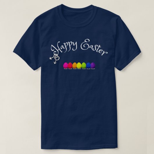 Happy easter voor homoseksuele mannen met eitje in t-shirt (Design voorkant)