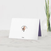 Happy Easter voor iedereen Schattige Cat in Buny E Feestdagen Kaart (Achterkant)