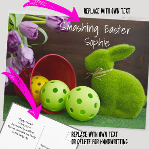 Happy Easter voor Pickleballer, mooi Briefkaart