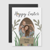 Happy Easter voor vrienden, mam & baby foto op maa (Voorkant / Achterkant)