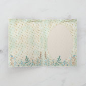 Happy Easter. Watercolor Air Balloon and Bunny Kaart (Binnen)