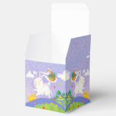 Happy Easter Waterverf Konijneneierenmand Bedankdoosjes (Geopend)