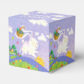 Happy Easter Waterverf Konijneneierenmand Bedankdoosjes (Achterkant)