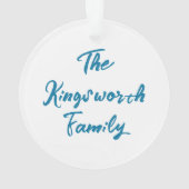 Happy Easter waterverf Spring Flower Bouquet Ornament (achterkant)