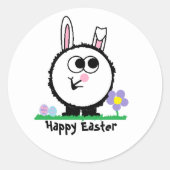 Happy Easter Weeble Sticker (Voorkant)