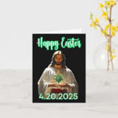 Happy Easter Weed Easter Jesus 2025 Kaart (Gele Bloem)