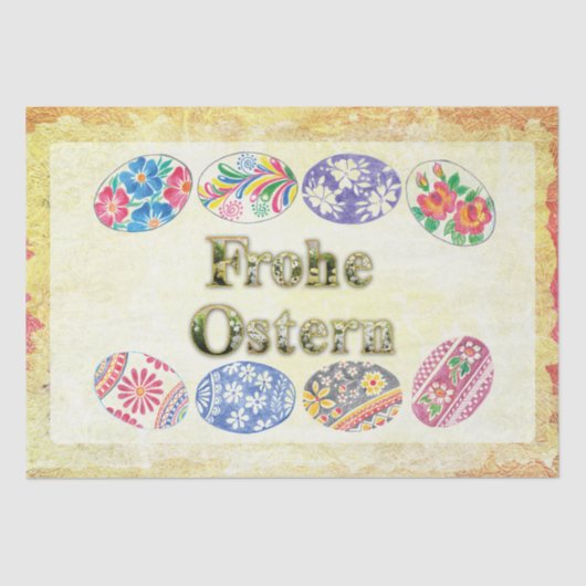 Happy Easter -weefselpapier Tissuepapier (Voorkant)