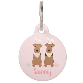 Happy Easter Welsh Terriers Dogs Bunny Ears Huisdierpenning