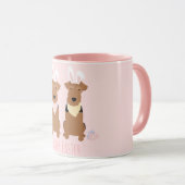 Happy Easter Welsh Terriers Dogs Bunny Ears Mok (Voorkant rechts)