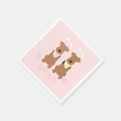 Happy Easter Welsh Terriers Dogs Bunny Ears Servet (Hoek)