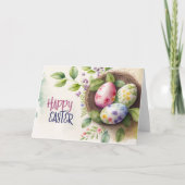 Happy Easter Wenskaart Bedankkaart (Voorkant)