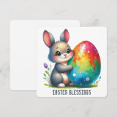 Happy Easter Wenskaart Bedankkaart (Voorkant / Achterkant)