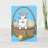 Happy Easter Wenskaart Custom Bunny Kaarten (Voorkant)