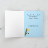 Happy Easter Wenskaart Custom Bunny Kaarten (Binnen)