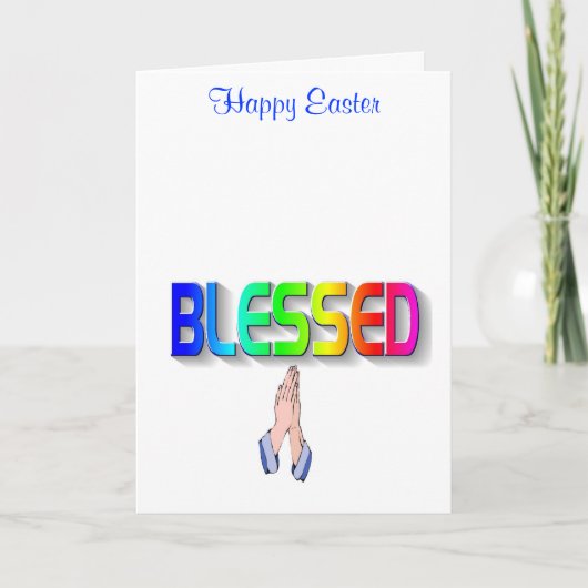 Happy Easter Wenskaart Feestdagen Kaart (Voorkant)