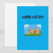 Happy Easter Wenskaart Feestdagenkaart (Voorkant / Achterkant)