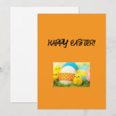 Happy Easter Wenskaart Feestdagenkaart (Voorkant / Achterkant)