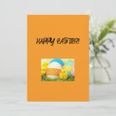 Happy Easter Wenskaart Feestdagenkaart (Staand voorkant)