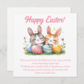 Happy Easter Wenskaart Feestdagenkaart (Voorkant / Achterkant)