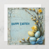 Happy Easter  wenskaart Feestdagenkaart (Voorkant / Achterkant)